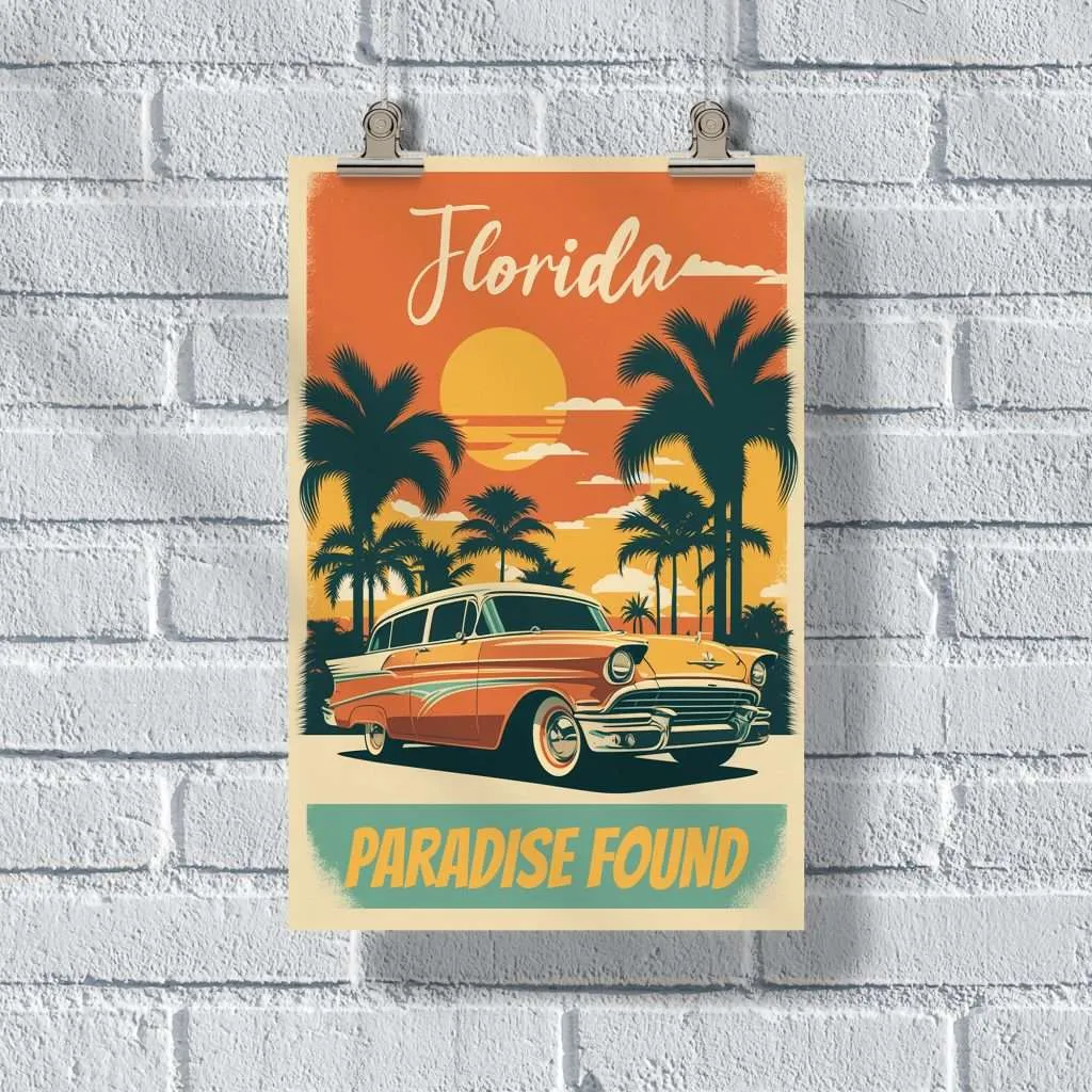 Florida Paradise Found Poster