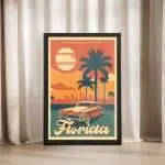 Florida Sunshine State Framed Poster