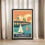 Florida The Sunshine State Framed Poster