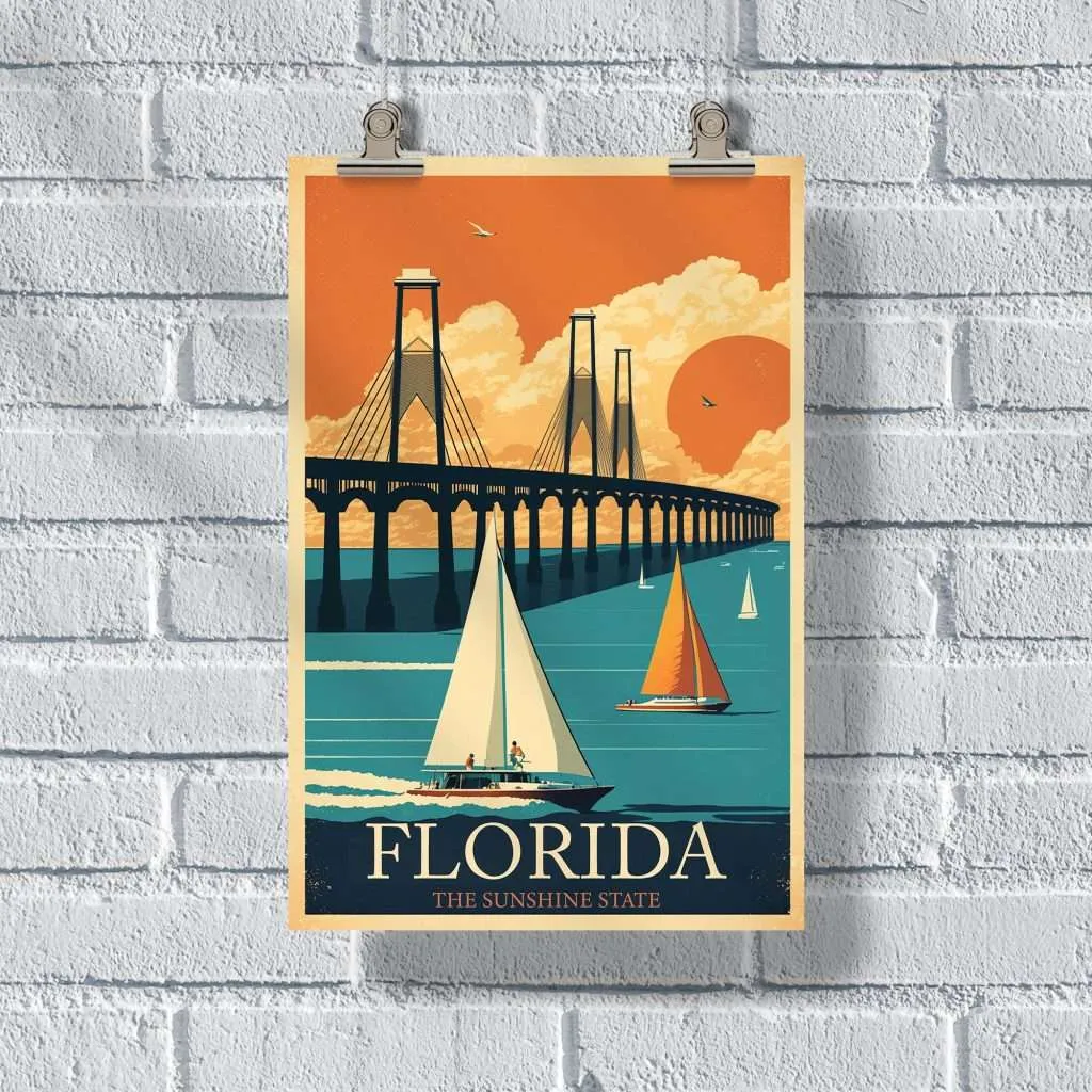 Florida The Sunshine State Poster