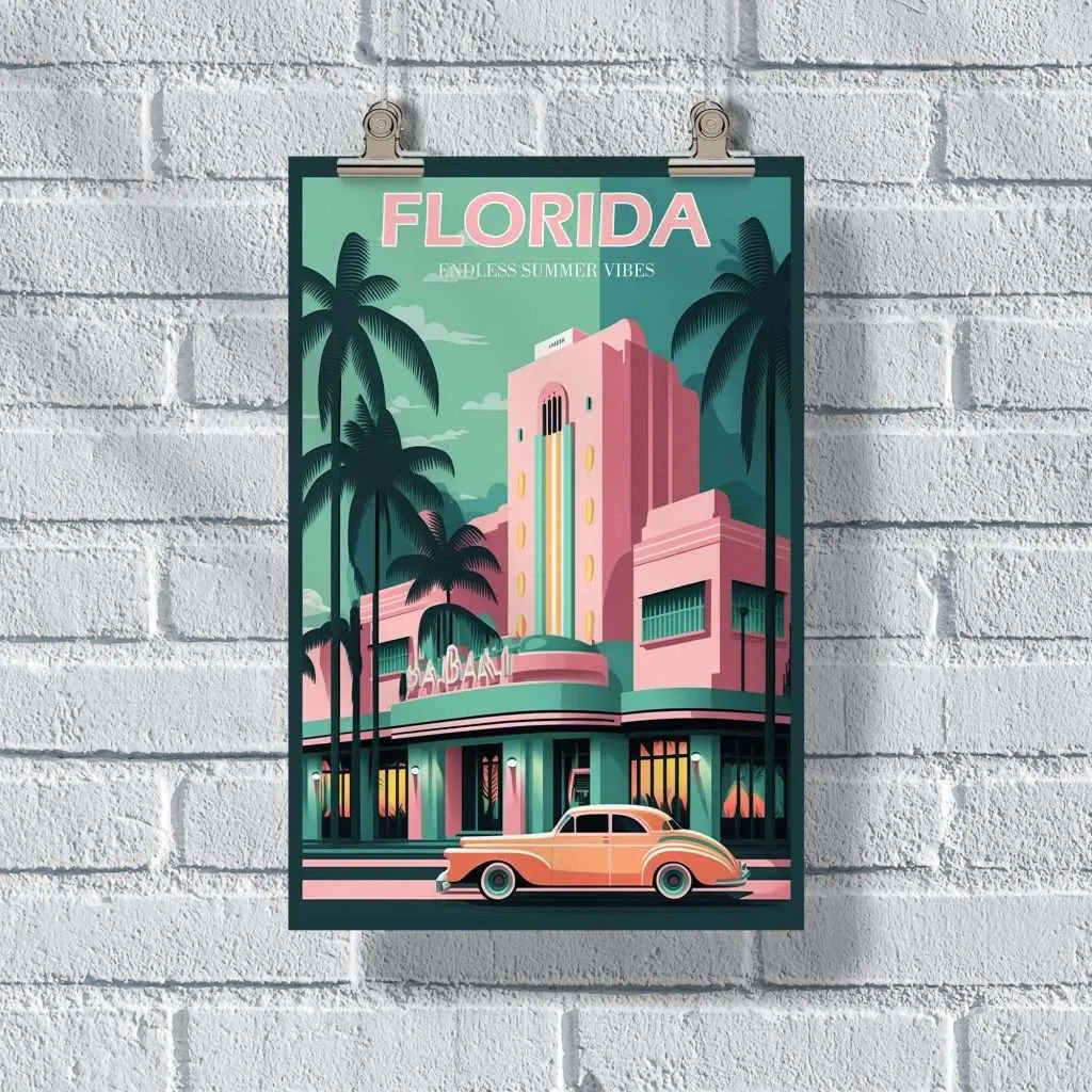 Florida Endless Summer Vibes Poster