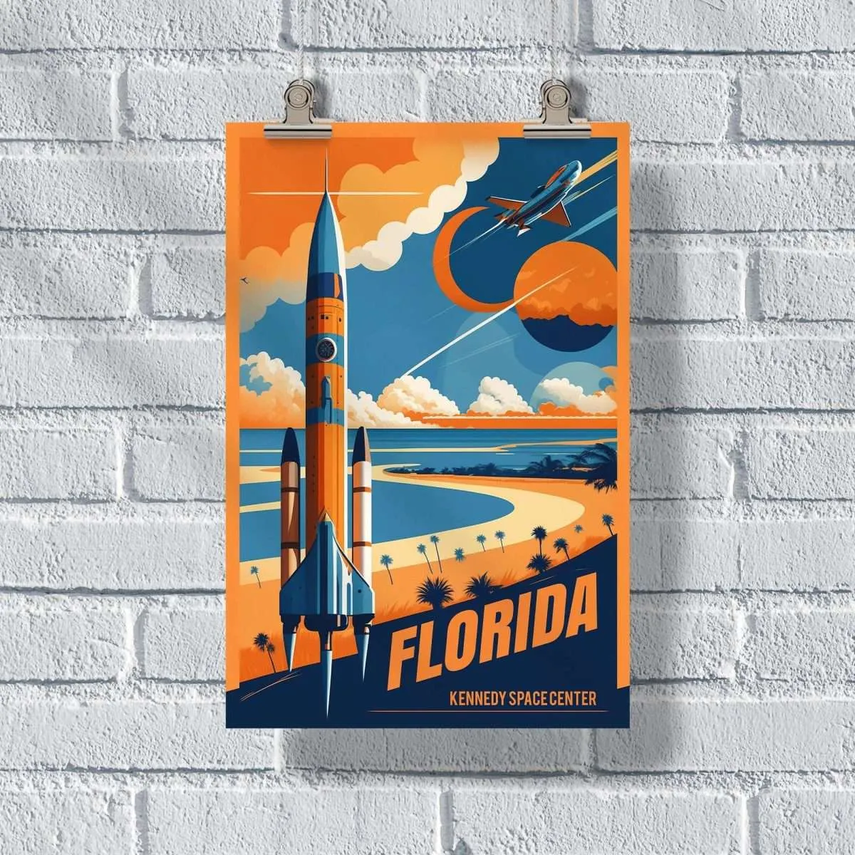 Florida Kennedy Space Center Poster