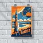 Florida Kennedy Space Center Poster