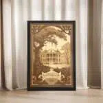 Georgia Historic Southern Charm Framed Poster