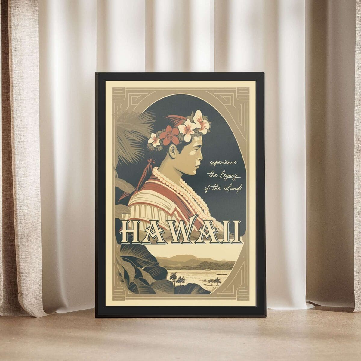 Hawaii Experience The Legacy Of The Islands Framed Poster