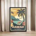 Hawaii Sun, Sand, Sea Framed Poster