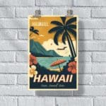 Hawaii Sun, Sand, Sea `poster