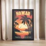 Hawaii Tropical Adventure Framed Poster