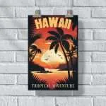 Hawaii Tropical Adventure Poster