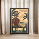 Hawaii Aloha State Ua Mau Ke Ea O Ka Framed Poster