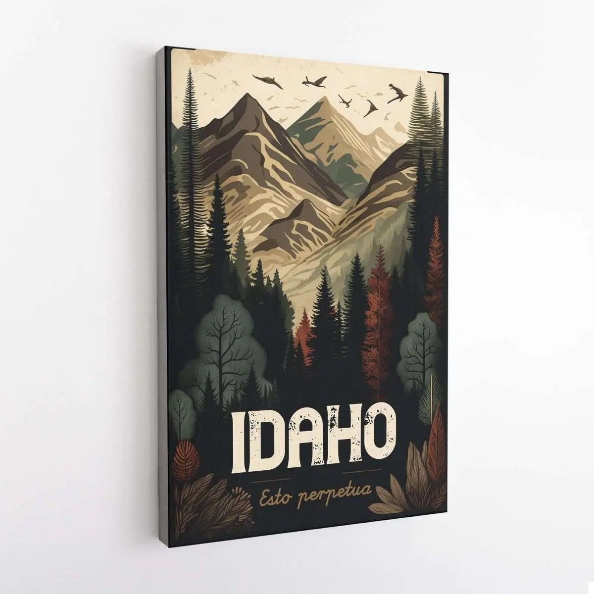 Idaho Esto Perpetua Canvas