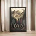 Idaho Esto Perpetua Framed Poster