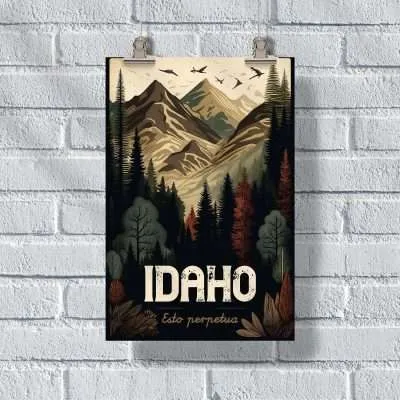 Idaho Esto Perpetua Poster