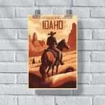 Idaho Explore The History Of The Wild West Poster