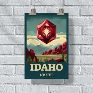 Idaho Gem State Poster