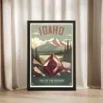 Idaho Gem Of The Rockies Framed Poster