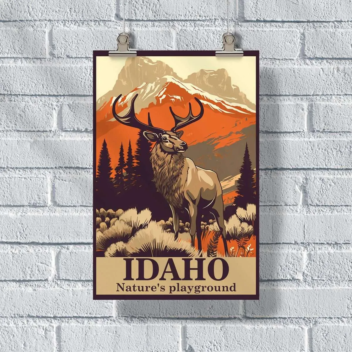 Idaho Nature's Playground Poster