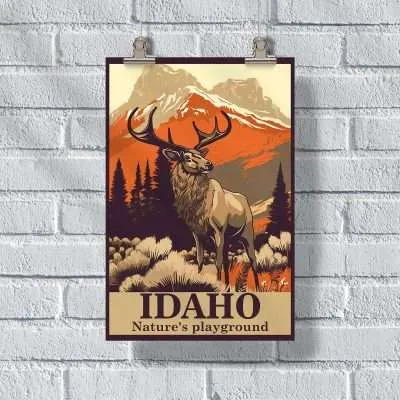 Idaho Nature's Playground Poster