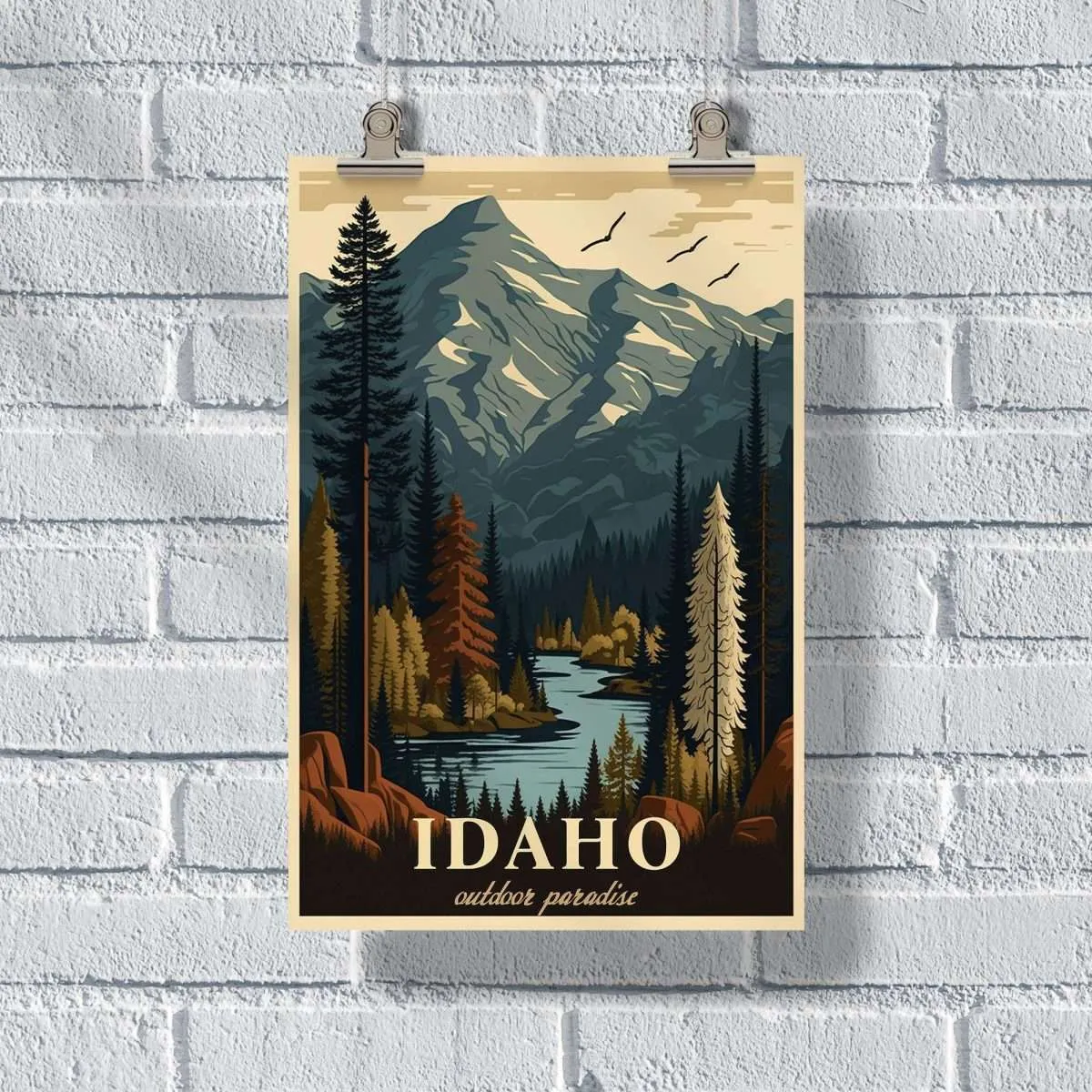 Idaho Outdoor Paradise Poster