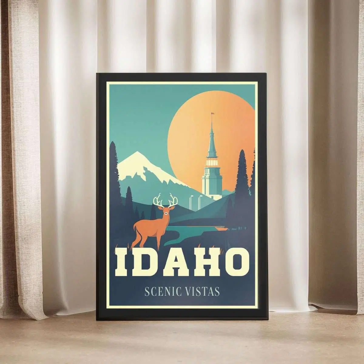 Idaho Scenic Vistas Framed Poster