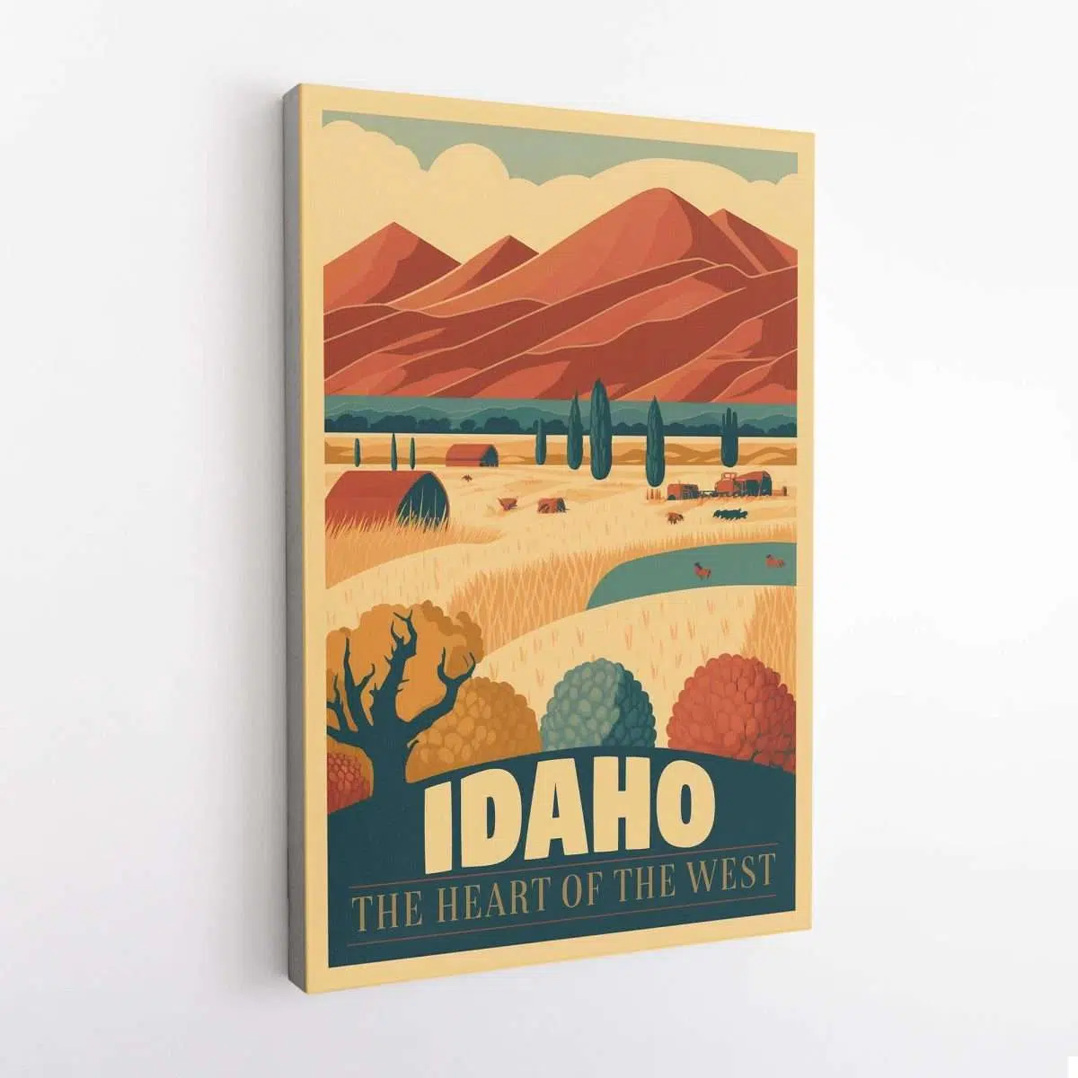 Idaho The Heart Of The West Canvas