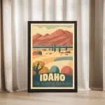 Idaho The Heart Of The West Framed Poster