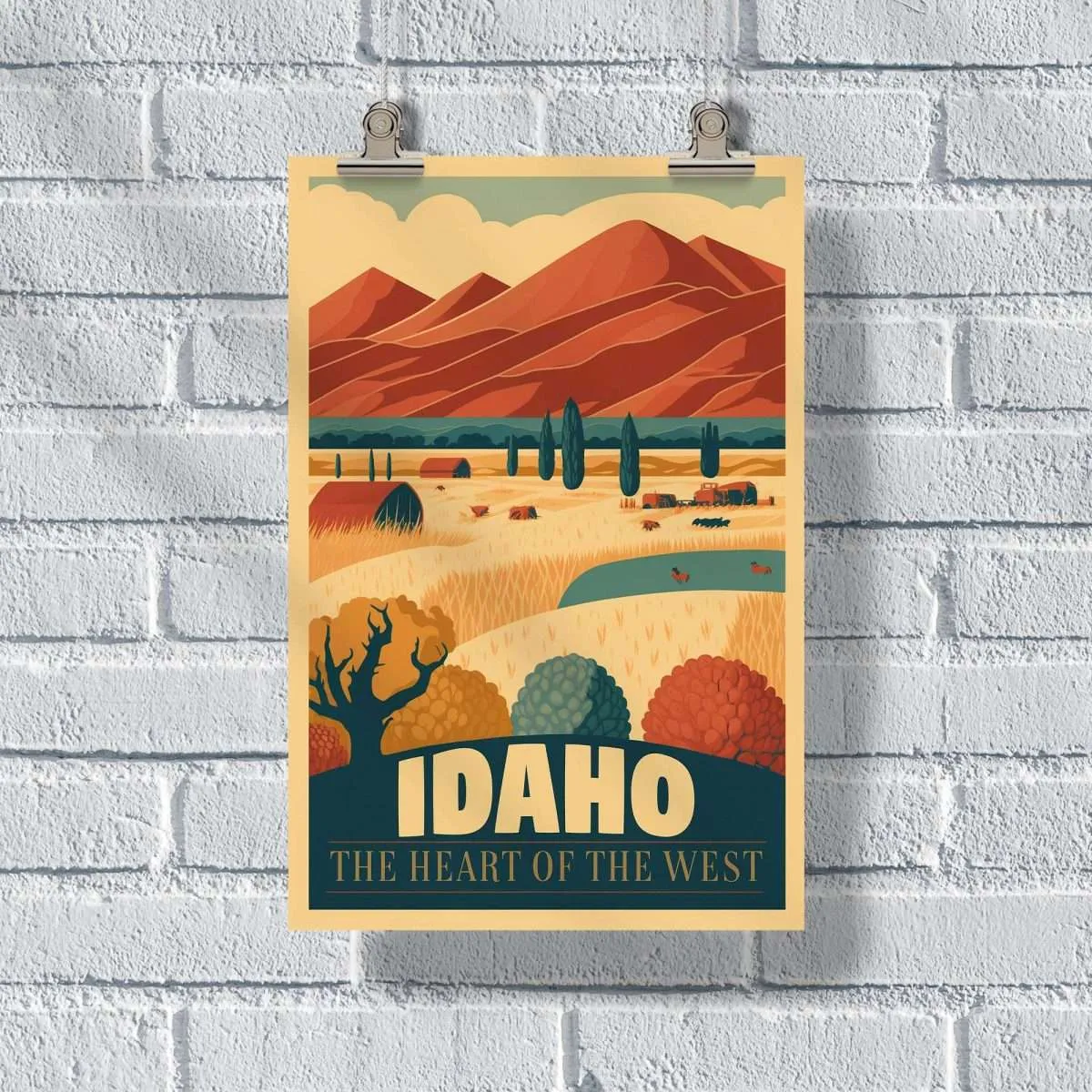 Idaho The Heart Of The West Poster