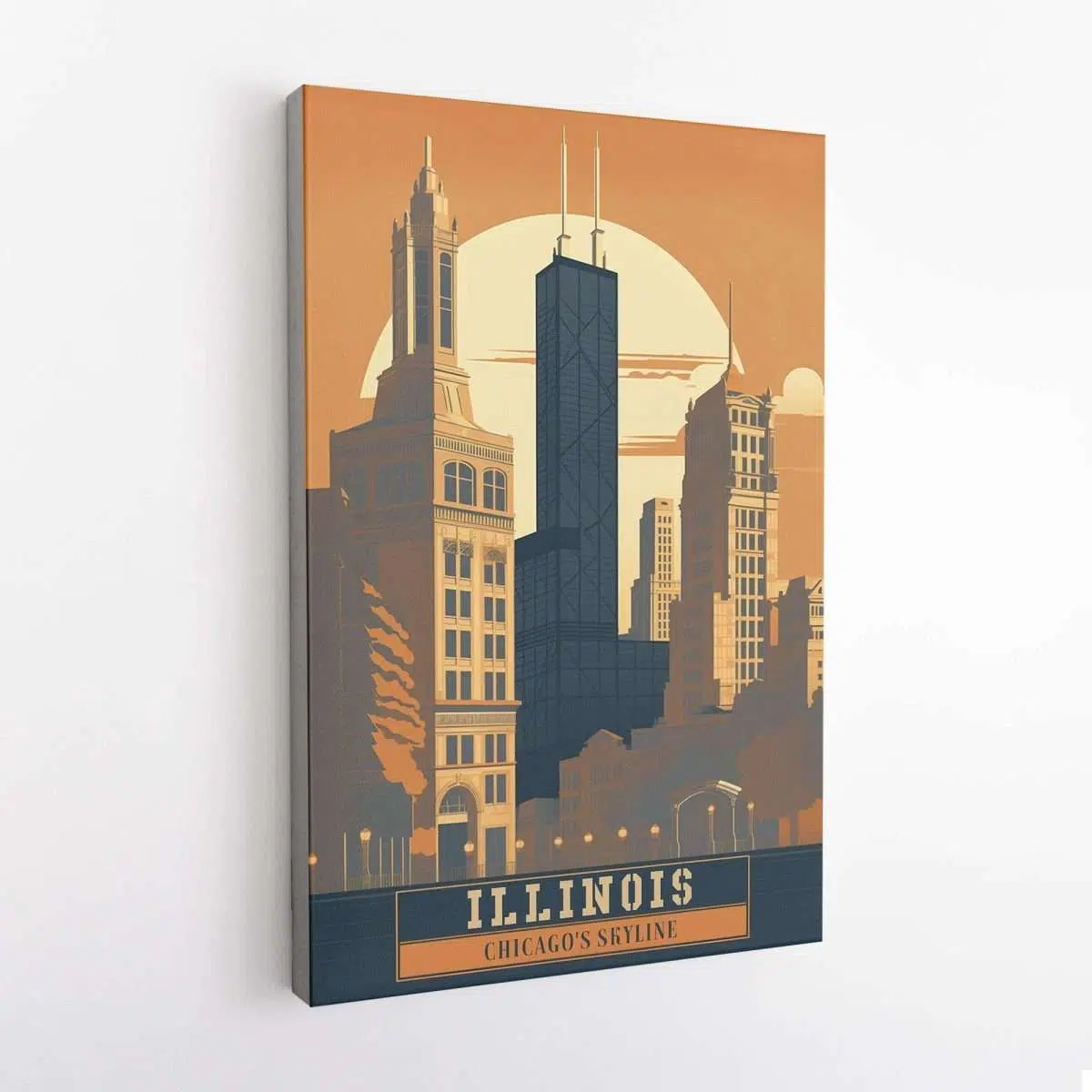 Illinois Chicago's Skyline Canvas