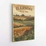 Illinois Prairie State 2 Canvas