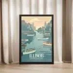 Illinois River Valley Framed Poster