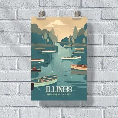 Illinois River Valley Poster