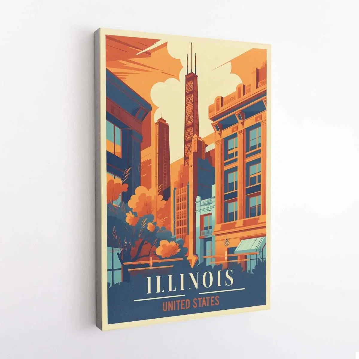 Illinois United States Canvas