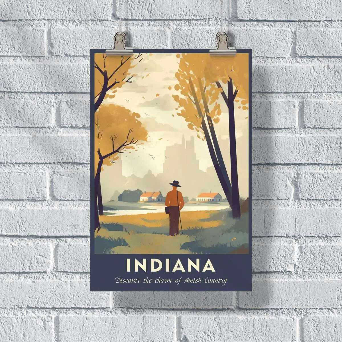 Indiana Discover The Charm Of Indiana's Amish Country Poster