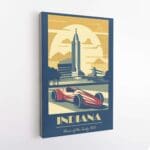 Indiana Home Of The Indy 500 Canvas