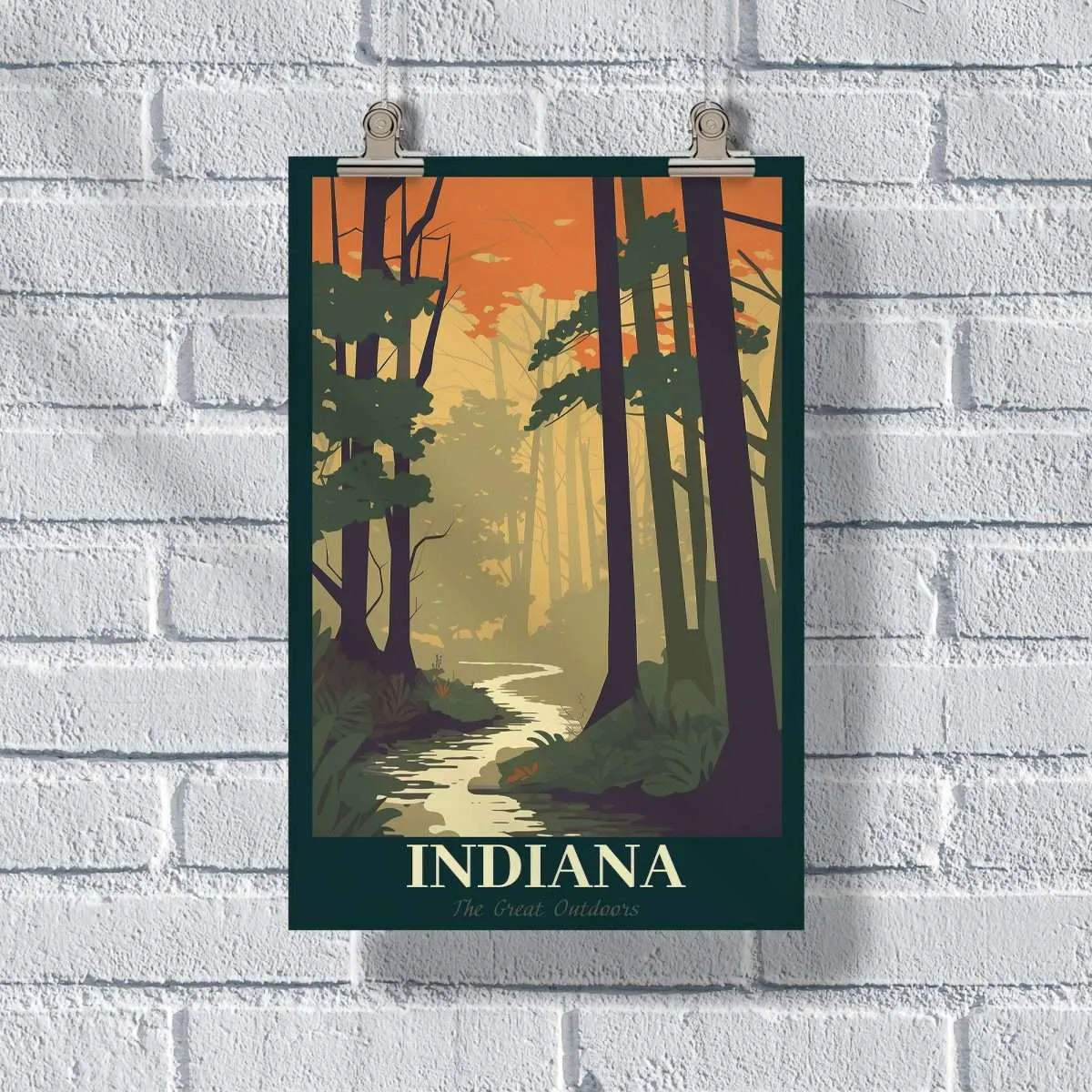 Indiana The Great Outdoors Poster