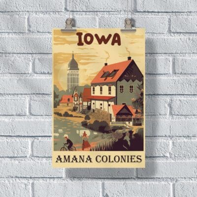 Iowa Amana Colonies Poster