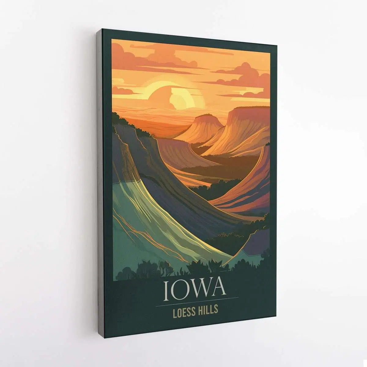 Iowa Loess Hills Canvas