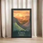 Iowa Loess Hills Framed Poster