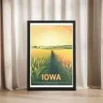 Iowa Our Liberties We Prize And Our Rights We Will Maintain Framed Poster