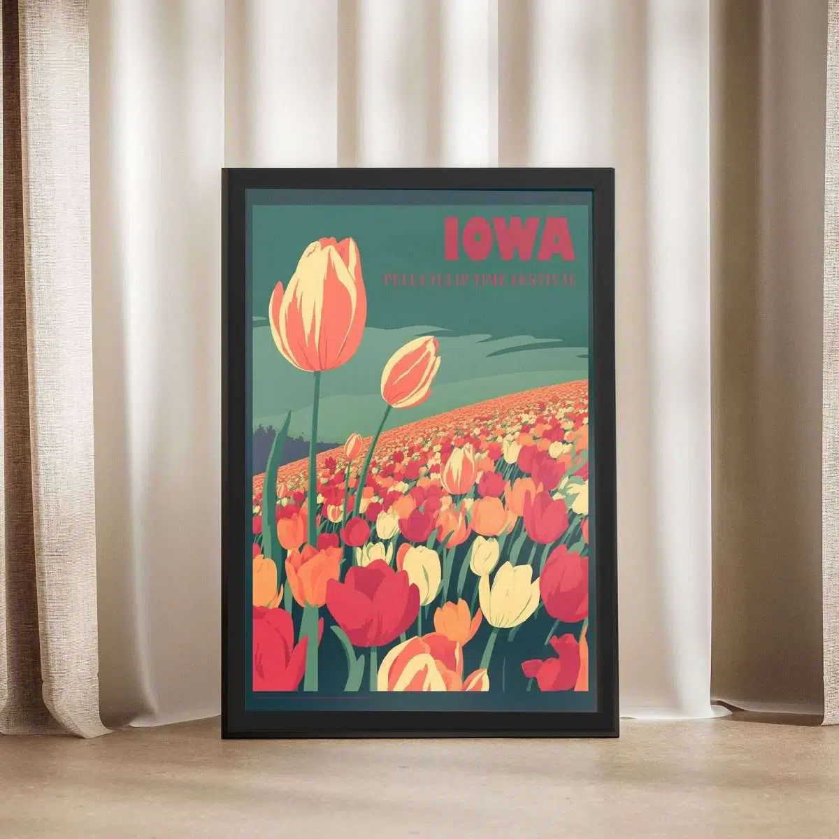 Iowa Pella Tulip Time Festival Framed Poster