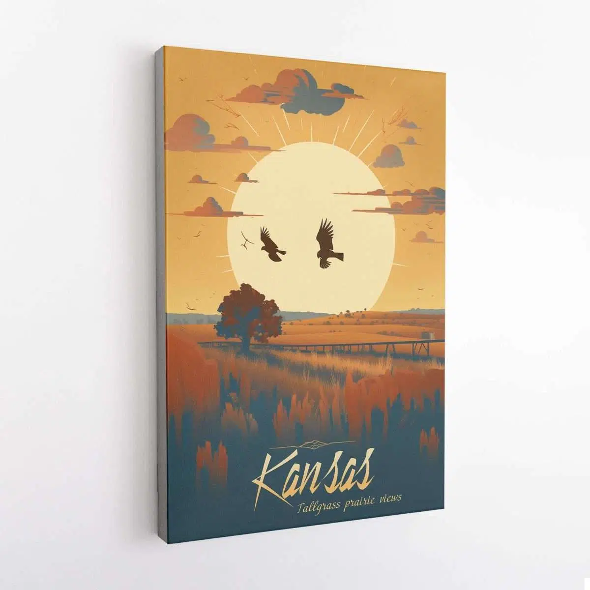 Kansas Tallgrass Prairie Views Canvas