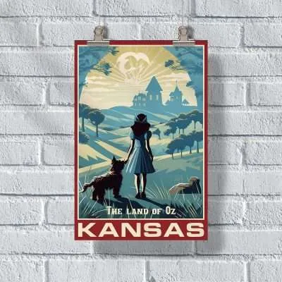 Kansas The Land Of Oz Poster