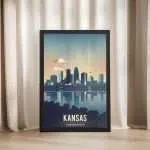 Kansas UNITED STATES Framed Poster