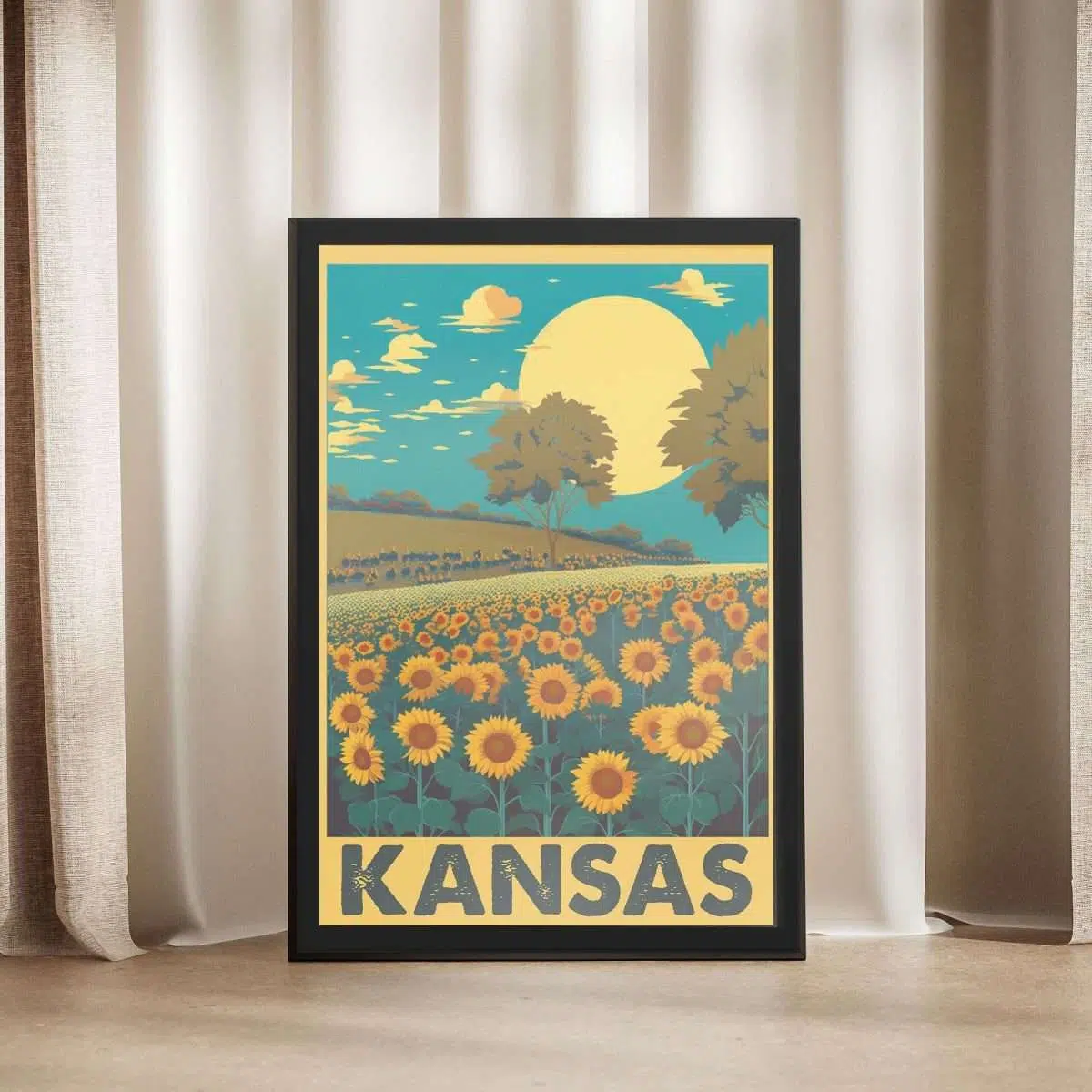 Kansas Framed Poster