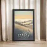 Kansas Welcome To Adventure Framed Poster