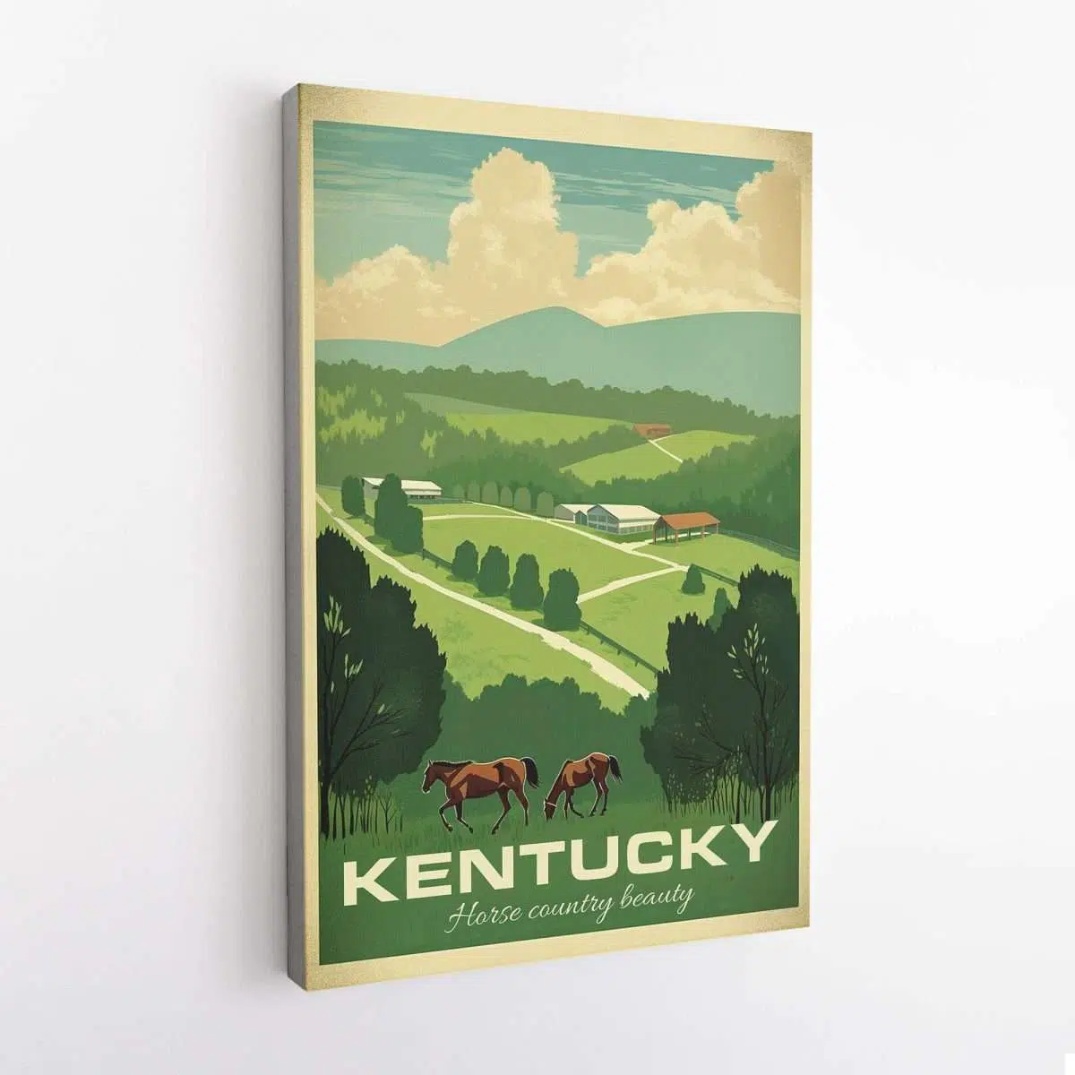 Kentucky Horse Country Beauty Canvas