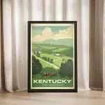 Kentucky Horse Country Beauty Framed Poster