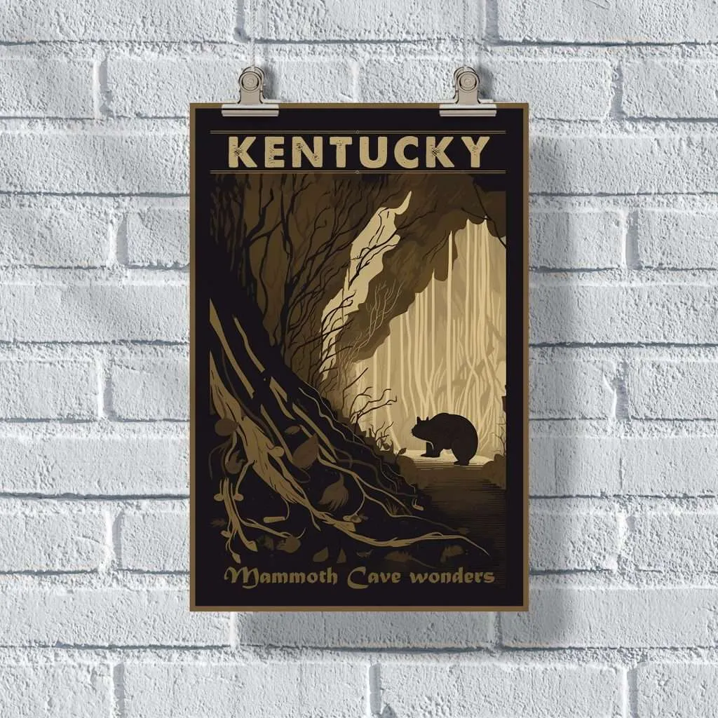 Kentucky Mammoth Cave Wonders Poster