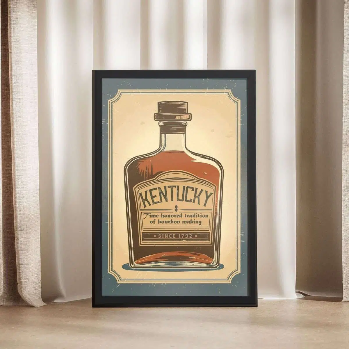 Kentucky Time Honored Tradition Of Bourbon Making Framed Poster