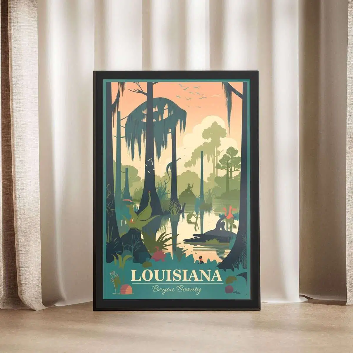 Louisiana Bayou Beauty Framed Poster